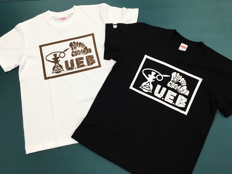 SHISHA CAFE＆BAR U.E.B様　Tシャツ　シルク印刷